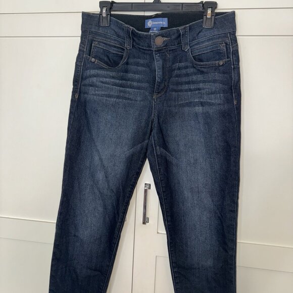 Democracy Jeans Womens Size 10 Blue Dark wash Skinny ankle Ab Technology - Picture 4 of 12